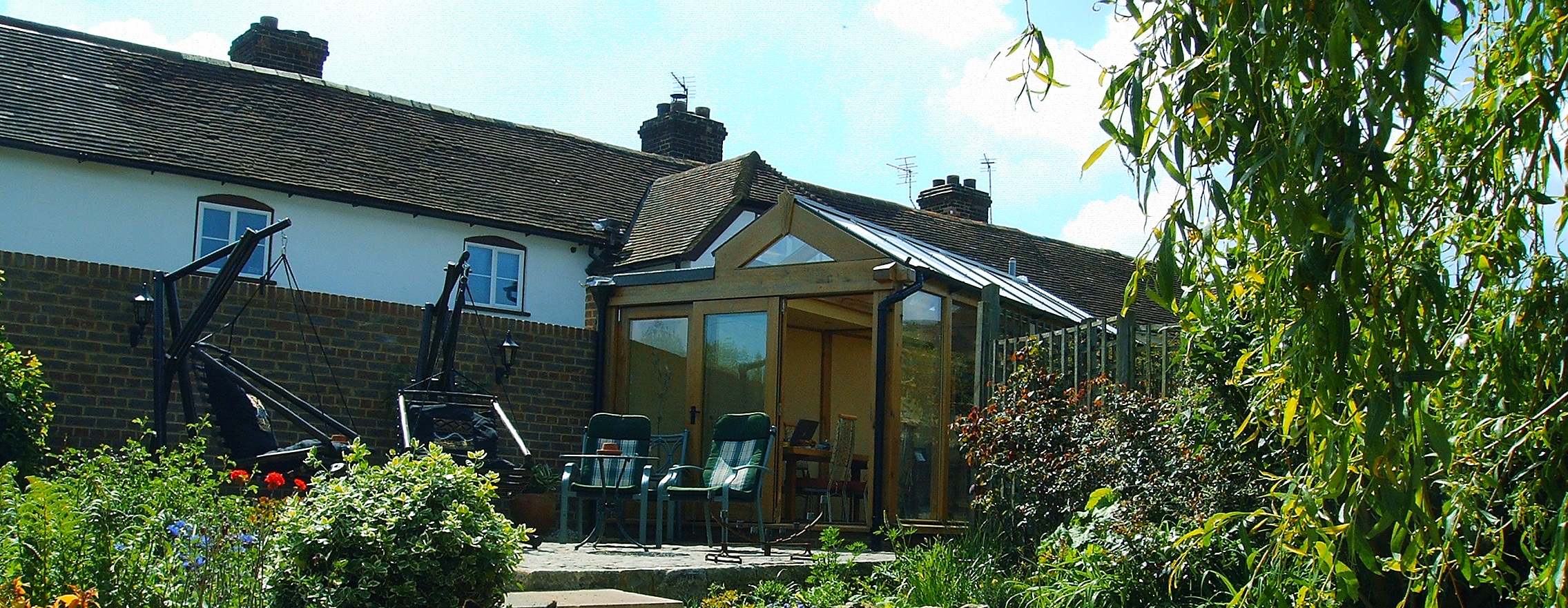 Oak Frame Conservatory Round Wood