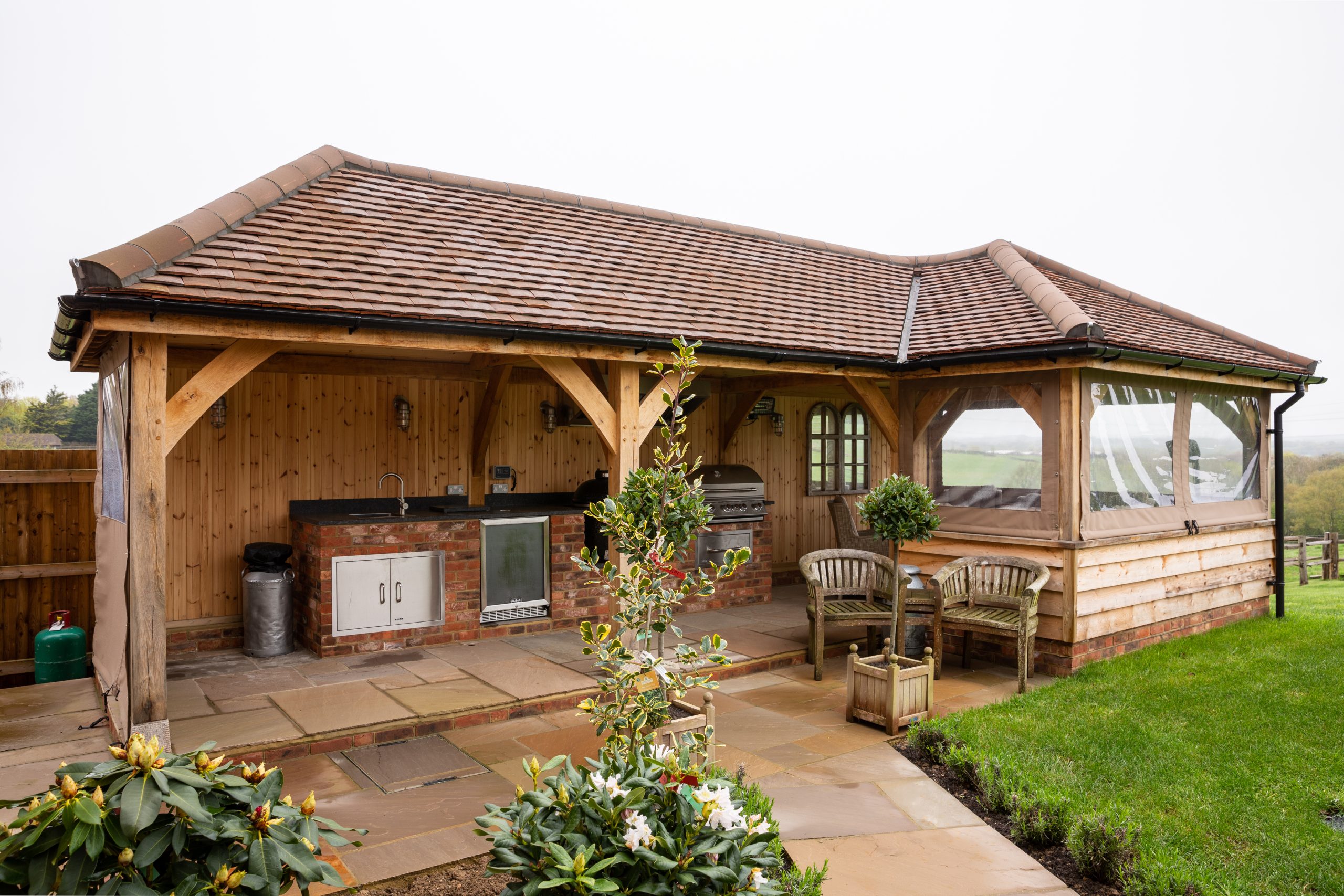 Oak Outdoor Kitchen