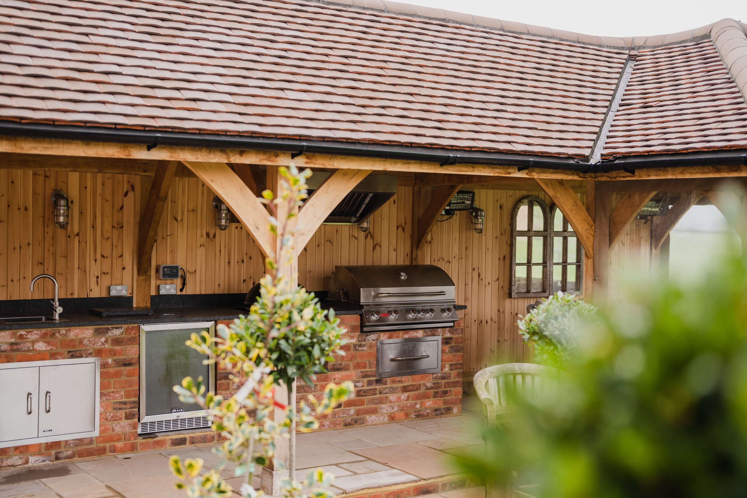 Oak Outdoor Kitchen