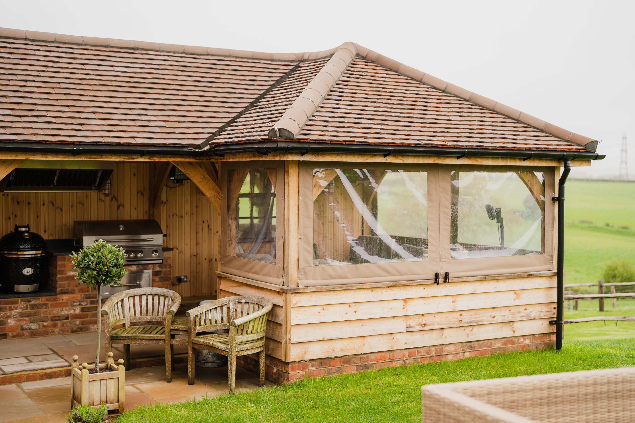 Oak Outdoor Kitchen