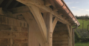 Eaves Beam oak frame building
