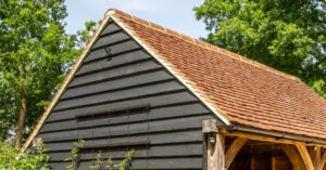 Gable Roof Oak Frame Building