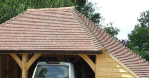 Hipped Roof oak frame building