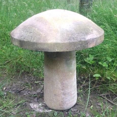 Sandstone, convex mushroom, staddle stone with no pin - 500/200mm x 620mm high