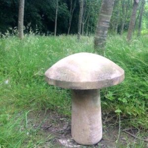 Sandstone, convex mushroom, staddle stone with no pin - 500/200mm x 620mm high