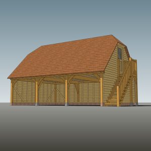 3 Bay First Floor Garage CH3B-FF60
