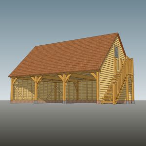 3 Bay First Floor Garage CH3G-FF60
