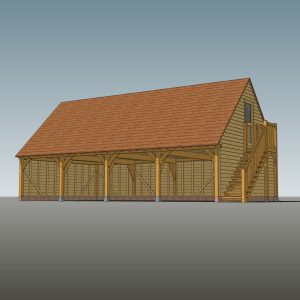 4 Bay First Floor Garage CH4G-FF60