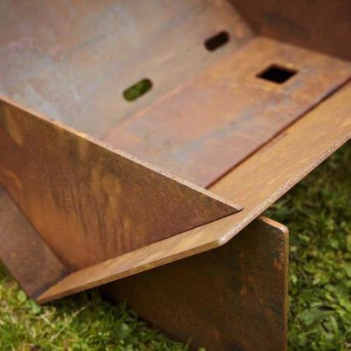 Corten Steel Minima Flat Pack Fire Pit