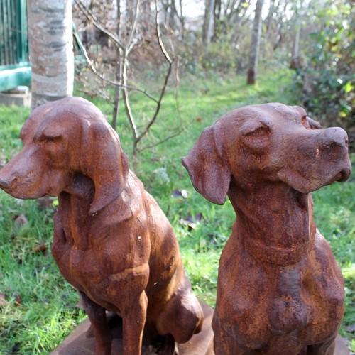 Cast Iron Sussex Gun Dog Statue - 830mm High