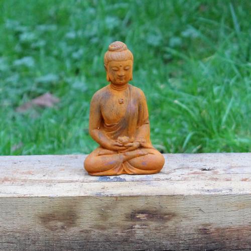 Cast Iron Mini Buddha Statue