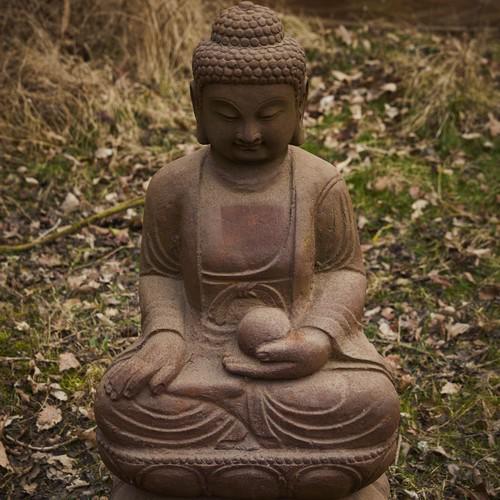 Cast Iron Serene Buddha Statue