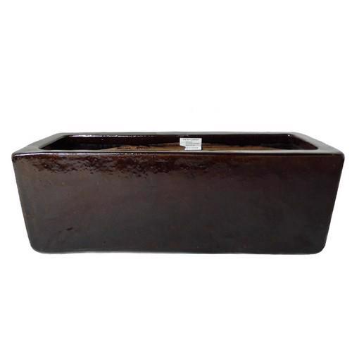 Ceramic - Glazed Rectangular Trough Planter