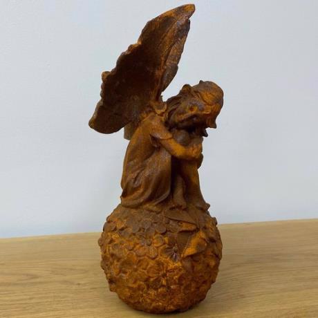 Cast Iron Wishful Fairy Statue