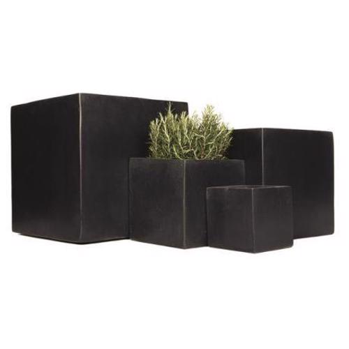 Polystone - Contemporary Cubic Box Planter