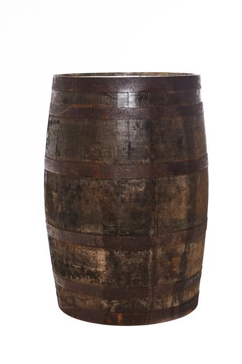 Weathered Oak Whiskey Barrel