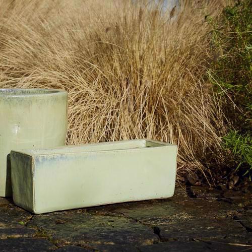 Ceramic - Glazed Rectangular Trough Planter