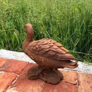 Cast Iron Puddle Duck Statue - 270mm High