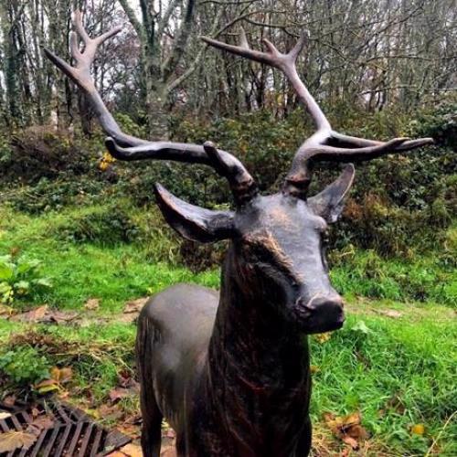 Cast Iron Majestic Stag - Bronze Statue