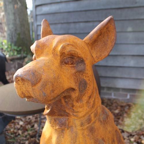 Cast Iron Welcome Dogs Statue - 1060mm High