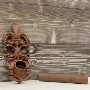 Cast Iron Flag Pole Holder Statue - 260mm High