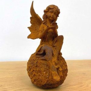 Cast Iron Meadow Fairy Statue - 320mm High