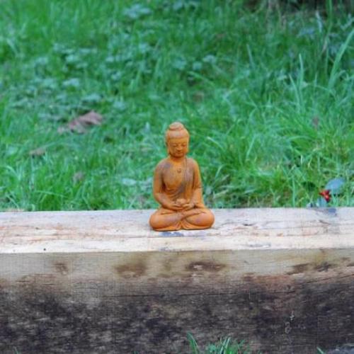 Cast Iron Mini Buddha Statue - 147mm High