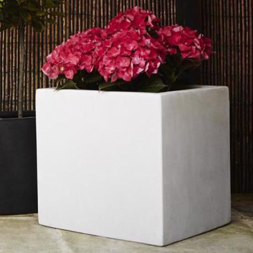 Polystone - Contemporary Cubic Box Planter