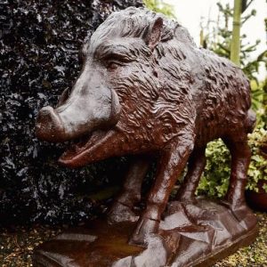 Cast Iron Wild Boar Statue - 820mm High