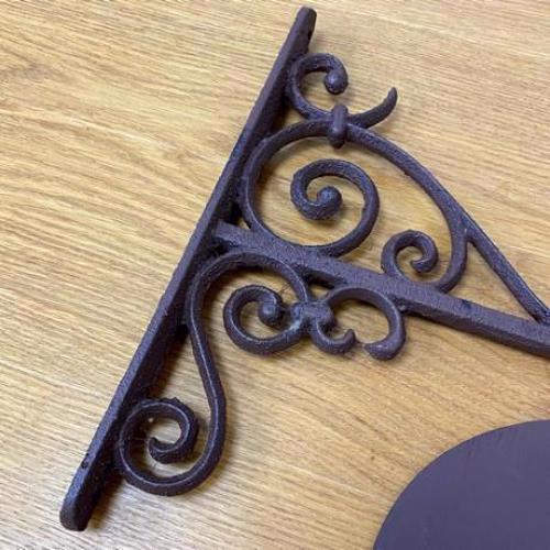 Cast Iron Oval Sign Board Statue - 20mm High