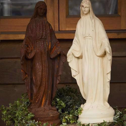 Cast Iron Virgin Mary Statue