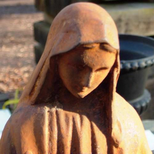 Cast Iron Virgin Mary Statue