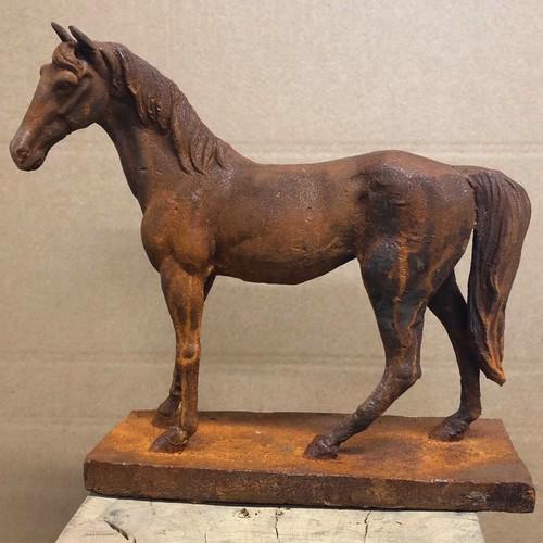 Cast Iron Miniature Standing Horse Statue - 370mm High