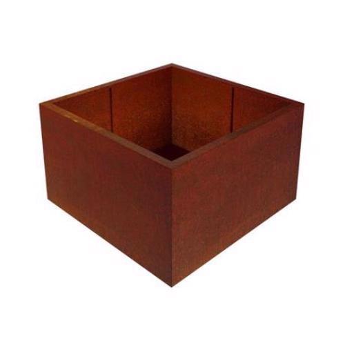 Corten Steel - Rectan Cubic Box Planter - Rust