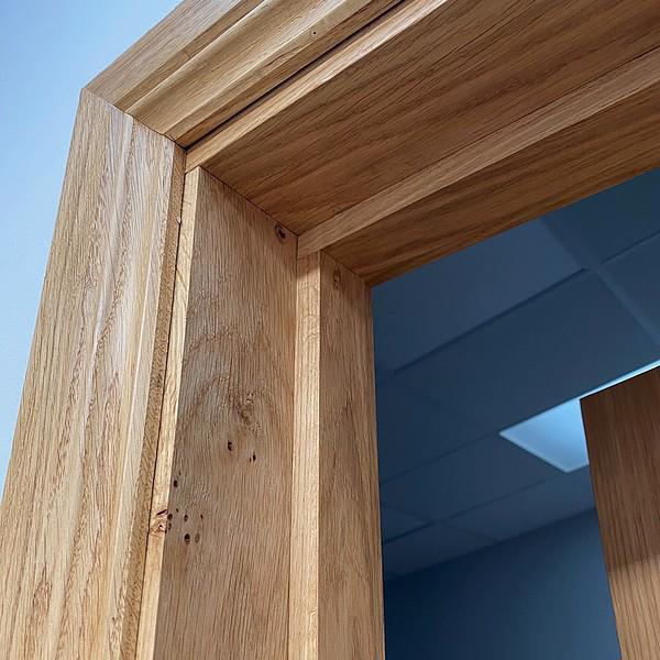 Oak PAR door linings - 133mm W x 32mm D x 2100mm L
