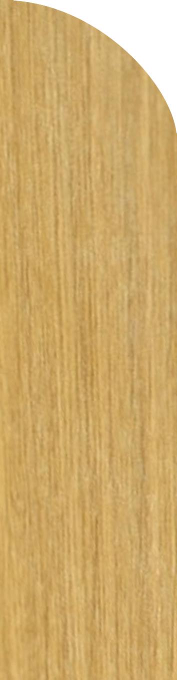 Oak bull-nose skirting