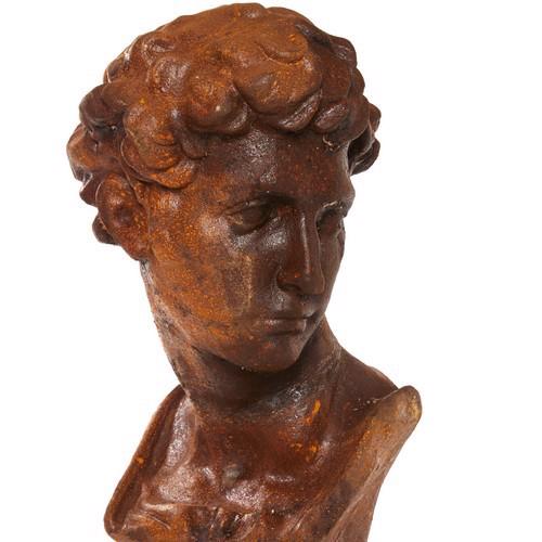 Cast Iron Michelangelo's David Statue - 620mm High