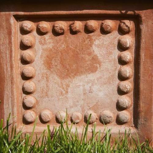 Terracini - Heritage Collection - Patterned Rectangular Trough Planter - Terracotta