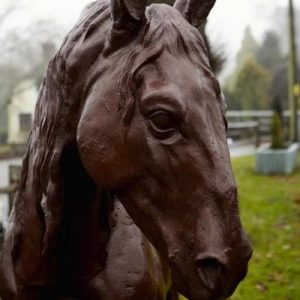 Cast Iron Lifesize Proud Horse Statue - 1900mm High