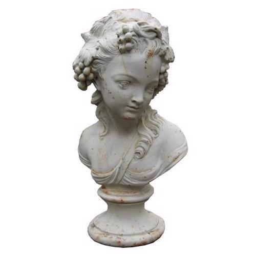 Cast Iron Small Roman Lady Statue