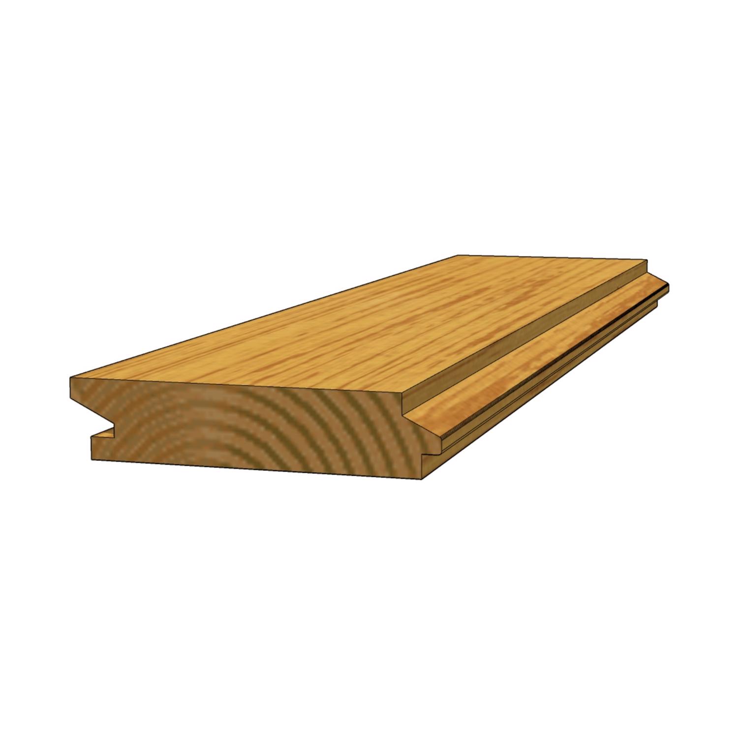 Solid Oak flooring - Rustic grade, Smooth, Untreated - 205 x 21 mm