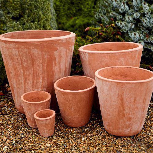 Terracini - Long Tom Flower Pot Planter - Terracotta