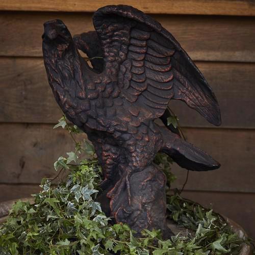Cast Iron Proud Eagle Statue