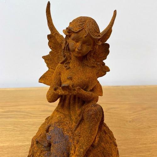 Cast Iron Meadow Fairy Statue - 320mm High