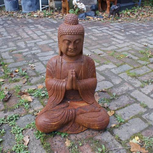 Cast Iron Meditating Buddha Statue - 580mm High