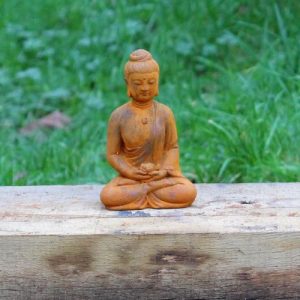Cast Iron Mini Buddha Statue - 147mm High