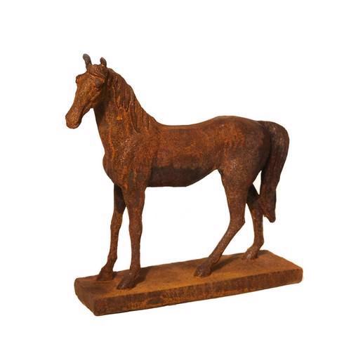 Cast Iron Miniature Standing Horse Statue