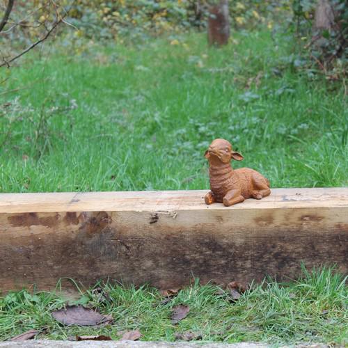 Cast Iron Mini Lamb Statue