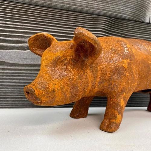 Cast Iron Mini Piglet Statue