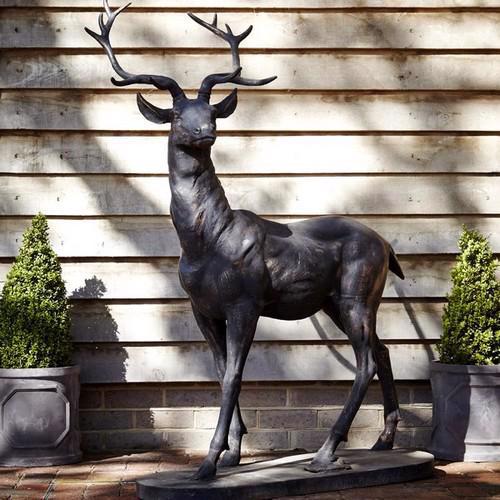 Cast Iron Majestic Stag - Bronze Statue